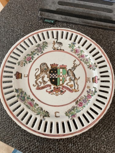 Ancienne assiette armorée - ancienne,