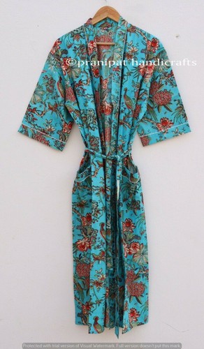 Robe coton turquoise - robe,