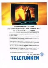 PUBLICITE  1992   TELEFUNKEN  téléviseur