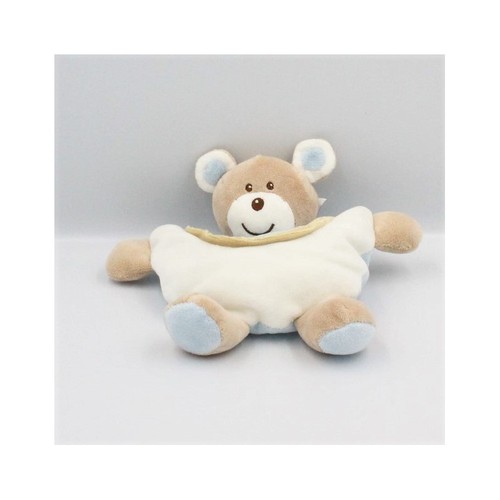 Doudou semi plat ours - , beige