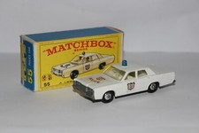MATCHBOX - N°55 - MERCURY POLICE CAR - ROUES DIRECTIONELLES