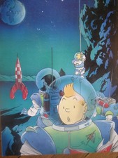 Affichette 1997 tintin par - tintin,