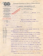 Facture  1906  COMPAGNIE CERAMIQUE JACOB, DELAFON & CIE A PARIS - M.HAUSSY &