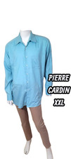 Pierre Cardin Taille XXL   Chemise manches longues bleu vert  homme 2XL