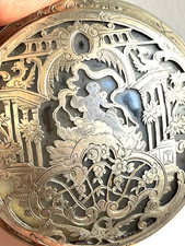 ⭐️ ANCIENNE BOITE TABAC 18EME POUDRIER CHERUBIN décors ciselés  ANTIQUE 18th BOX