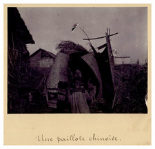 China, Boxer, Environs de la Rivière Kao, Paillote Chinoise vintage print from V