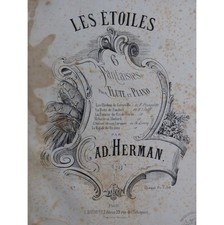 LITOLFF Henry La Boîte de Pandore Fantaisie Hermann Piano Flûte ca1878