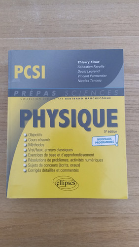 Livre physique pcsi 5ème - livre,