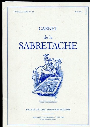 Revue carnet sabretache - la,