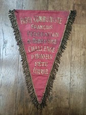 Fanion Drapeau 1920's Parti Communiste Maine-et-Loire 49, Histoire politique.