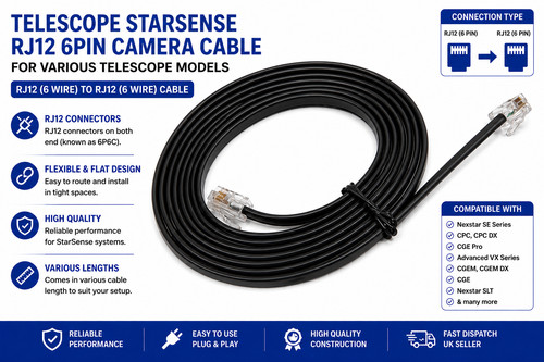 Câble noir télescope - cÂble,