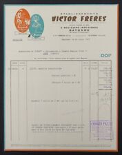 Facture 1967  BAYONNE VICTOR LA SANDALE BAYONA CHIBERTA   illustrée 94