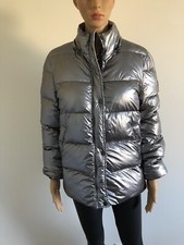 doudoune grise argentée