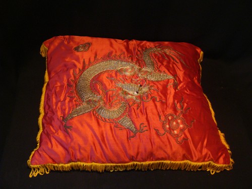 Coussin chinois soie ancien - chinois,