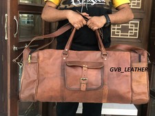 Homme Cuir Duffel Voyage Gym