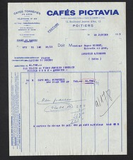 POITIERS (86) USINE de CAFES / TORREFACTION "PICTAVIA" en 1957