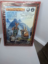 Seigneur Nain et G. Banniere / Dwarf Lord And Standard Bearer WARHAMMER Vintage