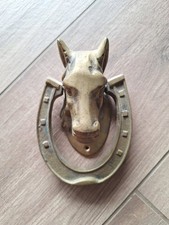 ANCIEN HEURTOIR DE PORTE À LA TÊTE DE CHEVAL DECO BOX GITE MAISON BOURGEOISE