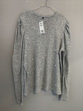 Haut Pull Gris Perles TL Neuf