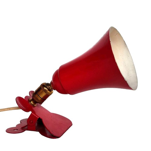 Ancienne lampe pince rouge - pince, a