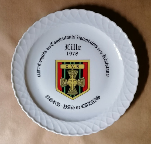 Assiette 23e congrès - assiette,