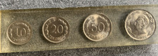 LOT SET SERIE 4 PIECES ECUADOR EQUATEUR 1 SUCRE 50 20 10 dans un BLOC Résine
