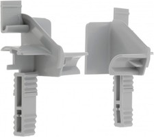 2x Tulipe volet roulant lames de 12 à 15mm PVC gris guidage Fenêtre