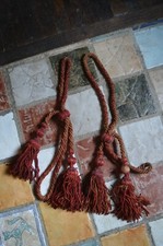 Paire Embrasses Rideaux Epoque