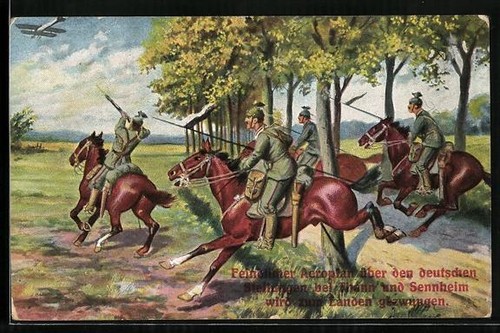 Cavalerie allemande tirant - ak,