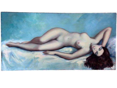 Tableau ancien érotique - tableau,