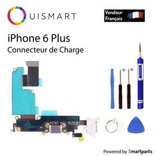 OuiSmart® Nappe jack écouteur + connecteur de charge iPhone 6 Plus Blanc