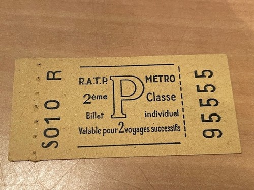 Rare ticket ancien ratp - -,