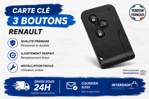 Carte cle pour renault - pour, megane