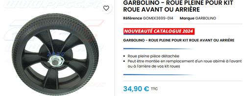 Garbolino roues plein de - 2,