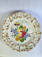 Ancienne Assiette En Porcelaine décor Floral