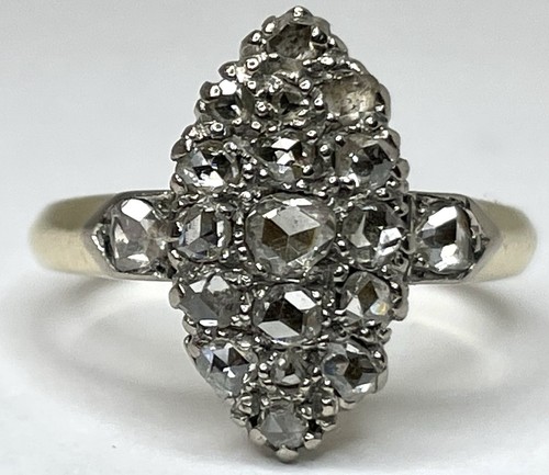 Bague vintage jaune 18ct - bague,