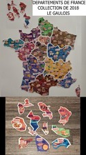 🐔10 Magnets Le Gaulois Carte de France **2018** Lot no 13/13 🐔