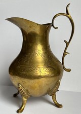 Antique Brass Ewer Pitcher