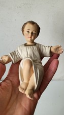 Ancien Grand Santon Petit Jesus platre 13 cm Statuettecrèche Noël Christ