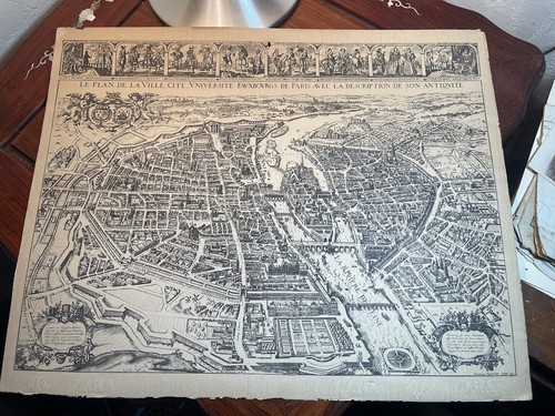 Carte ancienne paris - carte,