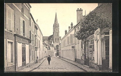 Cpa étampes rue - rue, la