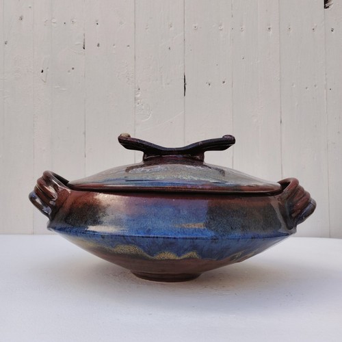 Grand pot couvert - ,, grès