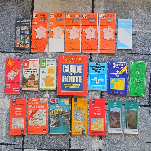 Lot cartes routières - lot,