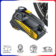 Gonfleur Portable Electrique Pneu Voiture Moto Compresseur Allume Cigare Rapide