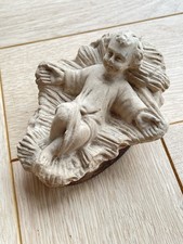 Ancien Santon en plâtre cru -