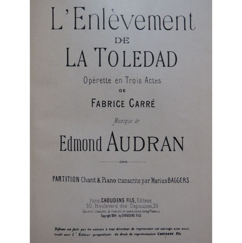 Audran edmond enlèvement de - audran,