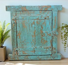 Antique en Bois Mural Décoration Petit Fenêtre Original Vieux Main Crafted Neuf