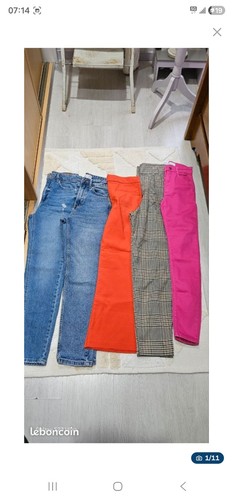 Lot pantalons jeans - pantalons,