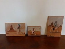 3 Tableaux fait en sable 