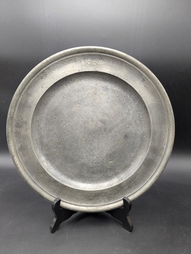 Plat étain ème - plat, 18